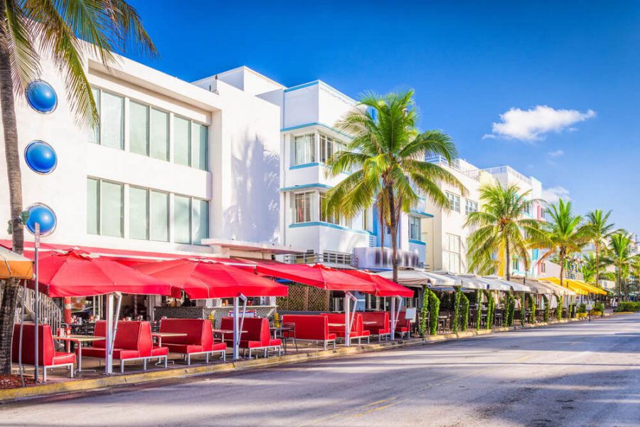 Miami Beach Ocean Drive Landscape